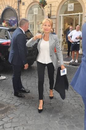 IPA89427931 - Rome, Teatro Sistina: Celebration marking the 150th anniversary of *Corriere della Sera*. Pictured: Lilli Gruber  Copyright: xVincenzoxLandix xVincenzoxLandix IPA89427931