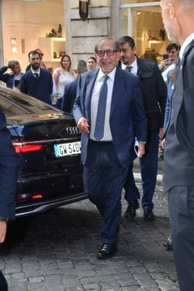 IPA89427972 - Rome, Teatro Sistina: Celebration marking the 150th anniversary of *Corriere della Sera*. Pictured: Ignazio La Russa  Copyright: xVincenzoxLandix xVincenzoxLandix IPA89427972