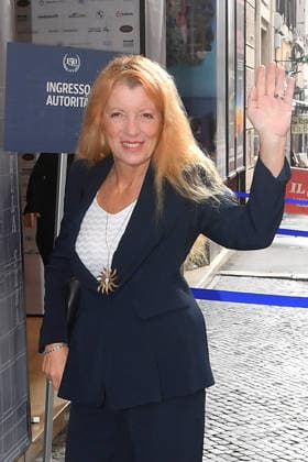 IPA89428029 - Rome, Teatro Sistina: Celebration marking the 150th anniversary of *Corriere della Sera*. Pictured: Michela Vittoria Brambilla  Copyright: xVincenzoxLandix xVincenzoxLandix IPA89428029