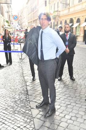 IPA89428042 - Rome, Teatro Sistina: Celebration marking the 150th anniversary of *Corriere della Sera*. Pictured: Alessandro Onorato  Copyright: xVincenzoxLandix xVincenzoxLandix IPA89428042