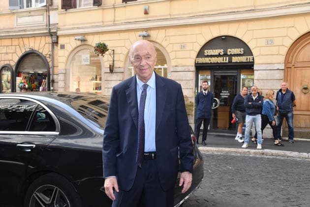 IPA89428055 - Rome, Teatro Sistina: Celebration marking the 150th anniversary of *Corriere della Sera*. Pictured: Paolo Mieli  Copyright: xVincenzoxLandix xVincenzoxLandix IPA89428055