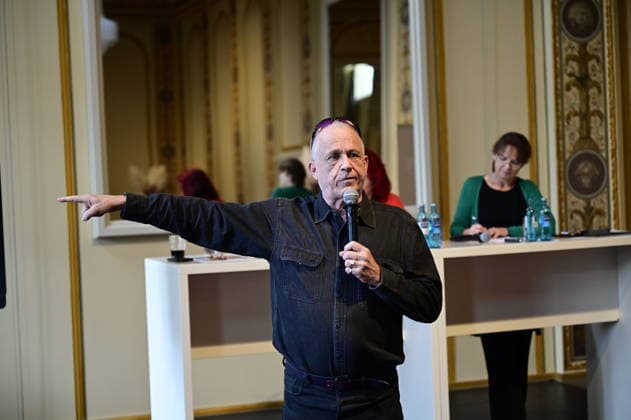 Stefan Hippler beim Pressegespräch und Präsentation des 16. HOPE-Award zur 18. HOPE-Gala Dresden im Schauspielhaus Dresden. Dresden, 08.10.2026 Copyright: xMatthiasxWehnertx