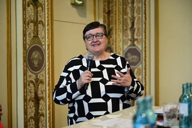 Lea Ackermann beim Pressegespräch und Präsentation des 16. HOPE-Award zur 18. HOPE-Gala Dresden im Schauspielhaus Dresden. Dresden, 08.10.2026 Copyright: xMatthiasxWehnertx