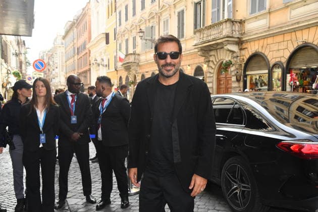 IPA89428063 - Rome, Teatro Sistina: Celebration marking the 150th anniversary of *Corriere della Sera*. Pictured: Edoardo Leo  Copyright: xVincenzoxLandix xVincenzoxLandix IPA89428063