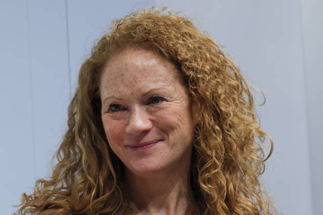 08.10.2026, Frankfurt am Main, DEU, Frankfurter Buchmesse. Alexa Hennig von Lange im Gespraech auf der Buchmesse