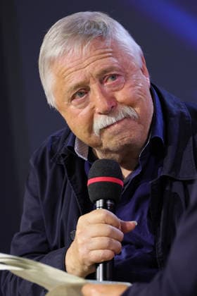 08.10.2026, Frankfurt am Main, DEU, Frankfurter Buchmesse. Wolf Biermann, Autor und Saenger im Gespraech auf der ARD Buehne