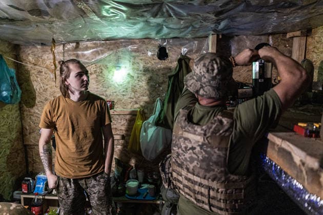 Ukrainian drone units are on duty at the front lines in Donetsk Region DONETSK REGION, UKRAINE - OCTOBER 8: A Ukrainian soldier prepares a drone to attack enemy drones at a shelter in the Donetsk region, Ukraine, 8 October 2026 Diego Herrera Carcedo Anadolu Donetsk Ukraine. Editorial use only. Please get in touch for any other usage.  Copyright: x2026xAnadoluxDiegoxHerreraxCarcedox