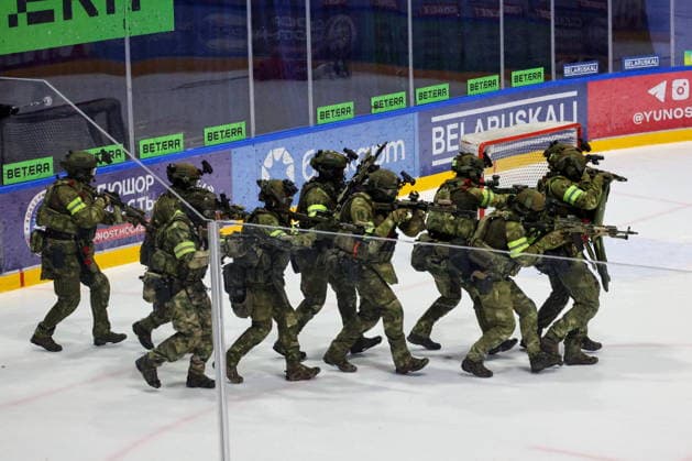 BELARUS, MINSK - OCTOBER 8, 2026: The final phase of the Eurasia-Antiterror 2026 counter-terrorism exercise by relevant agencies of the CIS and SCO member states. The drill is held as part of the 2026 CIS and SCO Counter-Terrorism Forum Minsk Belarus  - ZUMAt113 20261008_zaa_t113_296 Copyright: xMaximxMalinovskyx
