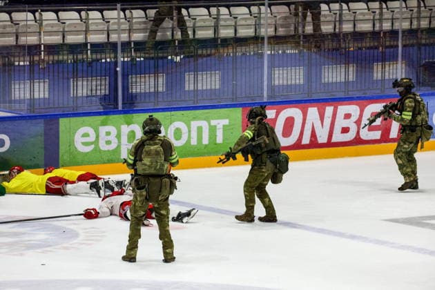 BELARUS, MINSK - OCTOBER 8, 2026: The final phase of the Eurasia-Antiterror 2026 counter-terrorism exercise by relevant agencies of the CIS and SCO member states. The drill is held as part of the 2026 CIS and SCO Counter-Terrorism Forum Minsk Belarus  - ZUMAt113 20261008_zaa_t113_297 Copyright: xMaximxMalinovskyx