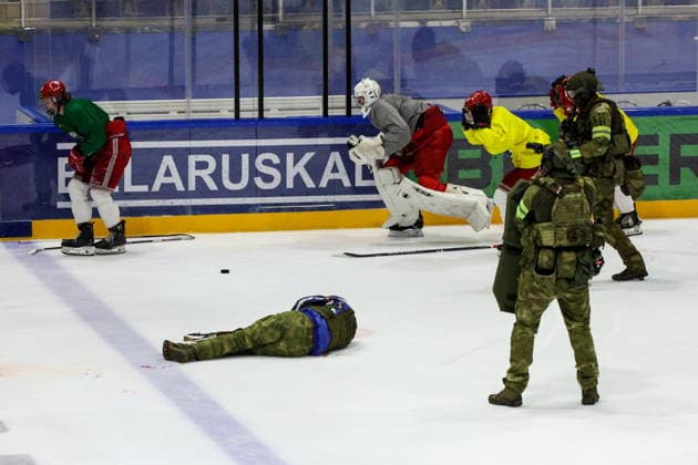 BELARUS, MINSK - OCTOBER 8, 2026: The final phase of the Eurasia-Antiterror 2026 counter-terrorism exercise by relevant agencies of the CIS and SCO member states. The drill is held as part of the 2026 CIS and SCO Counter-Terrorism Forum Minsk Belarus  - ZUMAt113 20261008_zaa_t113_302 Copyright: xMaximxMalinovskyx