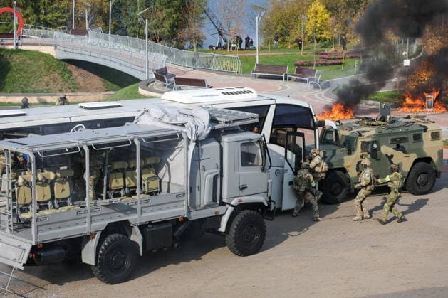 BELARUS, MINSK - OCTOBER 8, 2026: The final phase of the Eurasia-Antiterror 2026 counter-terrorism exercise by relevant agencies of the CIS and SCO member states. The drill is held as part of the 2026 CIS and SCO Counter-Terrorism Forum Minsk Belarus  - ZUMAt113 20261008_zaa_t113_315 Copyright: xMaximxMalinovskyx