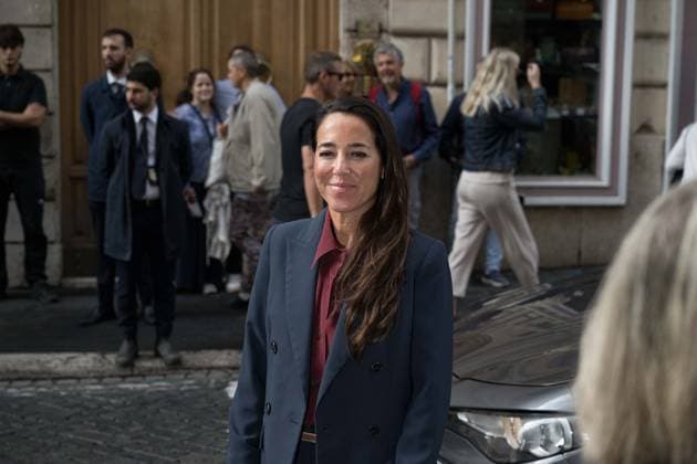 IPA89429517 - Senator Licia Ronzulli arriving at the Teatro Sistina for the celebrations marking the 150th anniversary of the *Corriere della Sera*, in Rome, Italy, on October 8, 2026. Flavio Brancaleone Fotogramma  Copyright: xFLAVIO_BRANCALONEx xx IPA89429517
