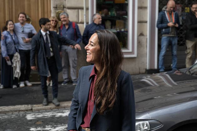 IPA89429519 - Senator Licia Ronzulli arriving at the Teatro Sistina for the celebrations marking the 150th anniversary of the *Corriere della Sera*, in Rome, Italy, on October 8, 2026. Flavio Brancaleone Fotogramma  Copyright: xFLAVIO_BRANCALONEx xx IPA89429519