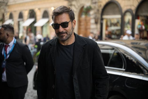 IPA89429594 - Actor Edoardo Leo arriving at the Teatro Sistina for the celebrations marking the 150th anniversary of the Corriere della Sera, in Rome, Italy, on October 8, 2026. Flavio Brancaleone Fotogramma  Copyright: xFLAVIO_BRANCALONEx xx IPA89429594