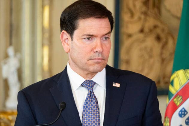 October 8, 2026, Lisbon, Lisbon, Portugal: U.S. Secretary of State MARCO RUBIO speaks during a joint press conference with Portuguese Minister of State and Foreign Affairs PAULO RANGEL at Palacio das Necessidades in Lisbon, Portugal, on October 8, 2026. The media appearance follows their bilateral meeting during RUBIO s visit to advance defense, economic and technology cooperation. Lisbon Portugal - ZUMAr238 20261008_zip_r238_018 Copyright: xRicardoxRochax