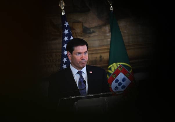 Marco Rubio - Paulo Rangel joint press conference in Lisbon LISBON, PORTUGAL - OCTOBER 8: US Secretary of State Marco Rubio and Portugal s Foreign Minister Paulo Rangel (not seen) give a joint press conference at the Necessidades Palace, the Portuguese foreign ministry, in Lisbon on October 8, 2026. Zed Jameson Anadolu Lisbon Portugal. Editorial use only. Please get in touch for any other usage.  Copyright: x2026xAnadoluxZedxJamesonx