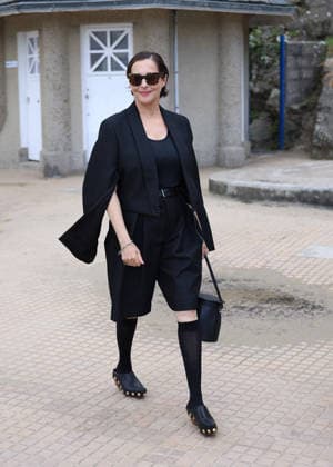 Amira Casar at the unveiling of her beach cabana during the 37th Dinard British and Irish Film Festival, France, on October 8, 2026. Denis Guignebourg, Bestimage. 37th Dinard British Irish Film Festival on October 8, 2026, in Dinard, France. Dinard, France  Copyright: xDenisxGuignebourgx xBestimagexDenisxGuignebourgx xBestimagex