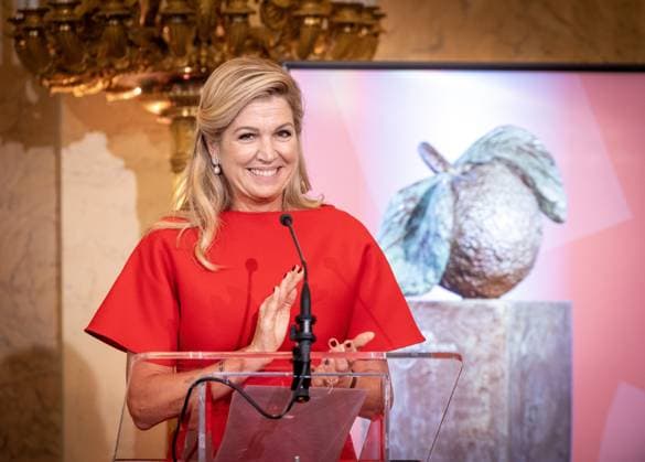 Den Haag, The Netherlands, 2026-10-08 14:06:17 THE HAGUE, 08-10-2026, Noordeinde Palace. Queen Maxima presents the 2026 Appeltjes van Oranje at Noordeinde Palace. His Majesty the King and Her Royal Highness Princess Beatrix of the Netherlands are in attendance at the ceremony. Every year, the Appeltjes van Oranje of the Orange Fund are awarded to three social initiatives in the Kingdom. The winners will be announced during the ceremony. PHOTO: NLBeeld Patrick van Emst Credit: NL Beeld Patrick van Emst  Copyright: xx x