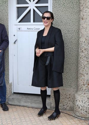 Amira Casar at the unveiling of her beach cabana during the 37th Dinard British and Irish Film Festival, France, on October 8, 2026. Denis Guignebourg, Bestimage. 37th Dinard British Irish Film Festival on October 8, 2026, in Dinard, France. Dinard, France  Copyright: xDenisxGuignebourgx xBestimagexDenisxGuignebourgx xBestimagex