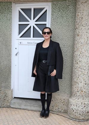 Amira Casar at the unveiling of her beach cabana during the 37th Dinard British and Irish Film Festival, France, on October 8, 2026. Denis Guignebourg, Bestimage. 37th Dinard British Irish Film Festival on October 8, 2026, in Dinard, France. Dinard, France  Copyright: xDenisxGuignebourgx xBestimagexDenisxGuignebourgx xBestimagex