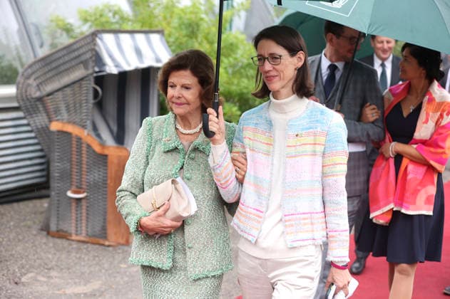Königin Silvia von Schweden und Bettina Gräfin Bernadotte beim Jubiläum der Mentor-Stiftung auf der Insel Mainau. Mainau, 08.10.2026