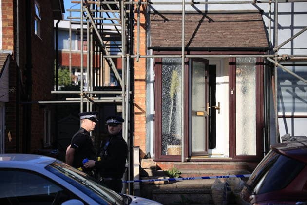 October 8, 2026, Borough Green, Kent, UK: Borough Green, UK. Emergency services at the scene in Borough Green, Kent, where three people have been injured in a stabbing. A police manhunt for the attacker is currently under way. Borough Green UK  - ZUMAl94_ 20261008_zaf_l94_008 Copyright: xMarcinxNowakx