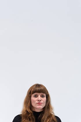 Berlin, 08.10.2026: Kerstin Wolter-Ehling (Die Linke), aufgenommen beim gemeinsamen Pressestatement von Die Linke Berlin, Bündnis 90 Die Grünen Berlin und SPD Berlin nach Abschluss der Vorgespräche im Foyer des Hauses der Statistik. Pressestatement von Linke, Grünen und SPD in Berlin