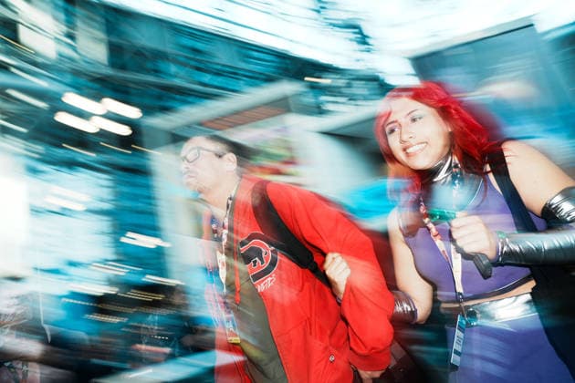 October 8, 2026, New York, New York, USA: Attendees in cosplay at the 2026 New York Comic Con at the Javits Center on October 8, 2026 in New York. New York USA  - ZUMAb148 20261008_zap_b148_038 Copyright: xBryanxSmithx