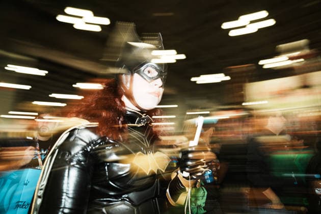 October 8, 2026, New York, New York, USA: A woman in Batwoman cosplay 2026 New York Comic Con at the Javits Center on October 8, 2026 in New York. New York USA  - ZUMAb148 20261008_zap_b148_049 Copyright: xBryanxSmithx