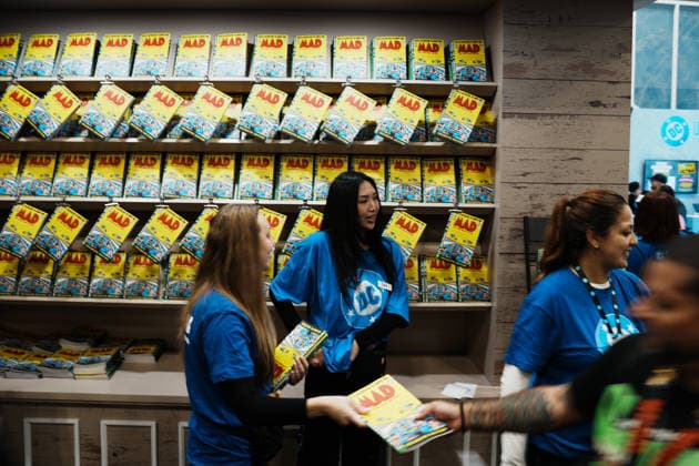 October 8, 2026, New York, New York, USA: A magazine stand for MAD Magazine at the 2026 New York Comic Con at the Javits Center on October 8, 2026 in New York. New York USA  - ZUMAb148 20261008_zap_b148_059 Copyright: xBryanxSmithx