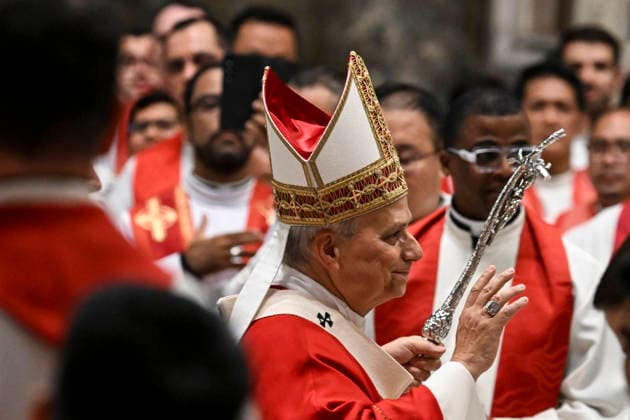 October 8, 2026, Vatican City, Vatican City: Pope Leo leads a mass for the inauguration of the academic year at the Pontificial University in Saint Peter s Square, Vatican City, 8 October 2026. ANSA RICCARDO ANTIMIANI. Vatican City Vatican City  - ZUMAa110 20261008_zaf_a110_009 Copyright: xRiccardoxAntimianix
