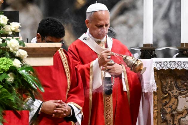 October 8, 2026, Vatican City, Vatican City: Pope Leo leads a mass for the inauguration of the academic year at the Pontificial University in Saint Peter s Square, Vatican City, 8 October 2026. ANSA RICCARDO ANTIMIANI. Vatican City Vatican City  - ZUMAa110 20261008_zaf_a110_010 Copyright: xRiccardoxAntimianix