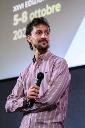 October 8, 2026, Lucca, Lucca, Italy: Director and producer Luca Severi presents his film I racconti del mare to the public at the closing of the Cinema d Essai series of meetings, Lucca, 08 10 2026 Lucca Italy  - ZUMAa289 20261008_zia_a289_089 Copyright: xStefanoxDallexLuchex xAgfx