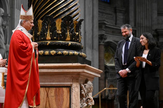 ITALY - POPE - VATICAN-2026 10 8 Italy, Rome, Vatican, 2026 10 8 Pope Leo XIV officiates the holy mass for the inauguration of the academic year of the pontifical universities at the St. Peter s Basilica in the Vatican. EDITORIAL USE ONLY - NO BOOKS Copyright: xVATICANxMEDIA xCatholicxPressxPhotox
