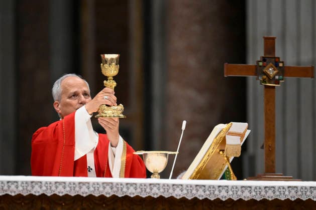 ITALY - POPE - VATICAN-2026 10 8 Italy, Rome, Vatican, 2026 10 8 Pope Leo XIV officiates the holy mass for the inauguration of the academic year of the pontifical universities at the St. Peter s Basilica in the Vatican. EDITORIAL USE ONLY - NO BOOKS Copyright: xVATICANxMEDIA xCatholicxPressxPhotox