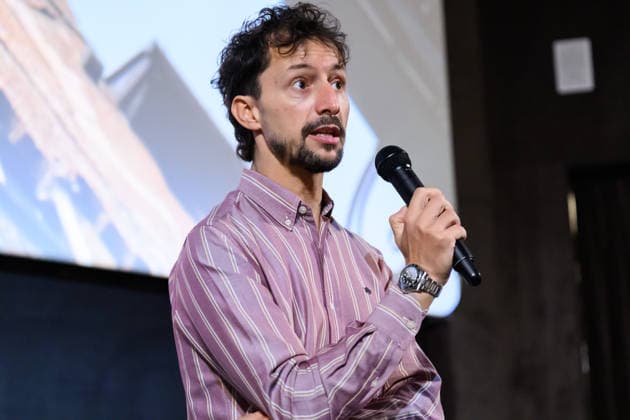 October 8, 2026, Lucca, Lucca, Italy: Director and producer Luca Severi presents his film I racconti del mare to the public at the closing of the Cinema d Essai series of meetings, Lucca, 08 10 2026 Lucca Italy  - ZUMAa289 20261008_zia_a289_096 Copyright: xStefanoxDallexLuchex xAgfx