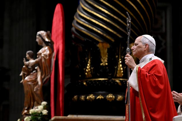 IPA89439409 - Italy, Rome, Vatican, October 8, 2026: Pope Leo XIV presides over Holy Mass for the inauguration of the academic year at the pontifical universities in St. Peter s Basilica in the Vatican. Photo by VATICAN MEDIA Catholic Press Photo  Copyright: xVATICANxMEDIA xCatholicxPressxPhotox xx IPA89439409