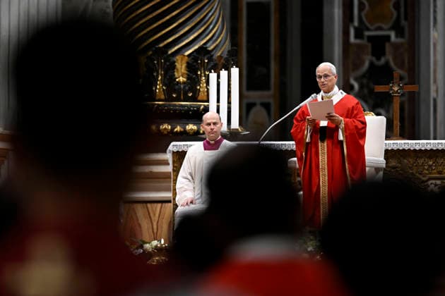 IPA89439412 - Italy, Rome, Vatican, October 8, 2026: Pope Leo XIV presides over Holy Mass for the inauguration of the academic year at the pontifical universities in St. Peter s Basilica in the Vatican. Photo by VATICAN MEDIA Catholic Press Photo  Copyright: xVATICANxMEDIA xCatholicxPressxPhotox xx IPA89439412