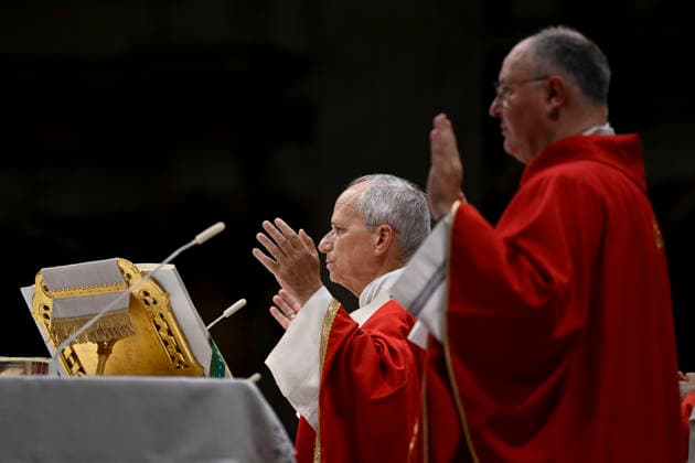 IPA89439417 - Italy, Rome, Vatican, October 8, 2026: Pope Leo XIV presides over Holy Mass for the inauguration of the academic year at the pontifical universities in St. Peter s Basilica in the Vatican. Photo by VATICAN MEDIA Catholic Press Photo  Copyright: xVATICANxMEDIA xCatholicxPressxPhotox xx IPA89439417