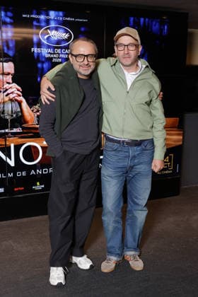 Exclusive - Minotaure Premiere - Paris Exclusive - Andrey Zvyagintsev and Evgueni Galperine attend the photocall for the premiere of The Minotaure held at the UGC Les Halles Cinema in Paris, France on October 8, 2026. Photo by David Boyer ABACAPRESS.COM Paris France  Copyright: xBoyerxDavid ABACAx