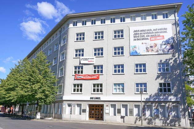 WAHL2021: Die Linke Bundesgeschäftsstelle Karl-Liebknecht-Haus in Berlin