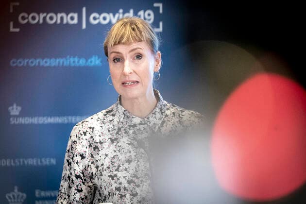 Coronavirus in Dänemark, Pressekonferenz mit Tyra Grove Krause in Kopenhagen