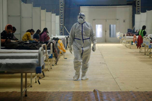 Coronavirus in Indien, Commonwealth Games Village in Delhi dient als Covid-Zentrum