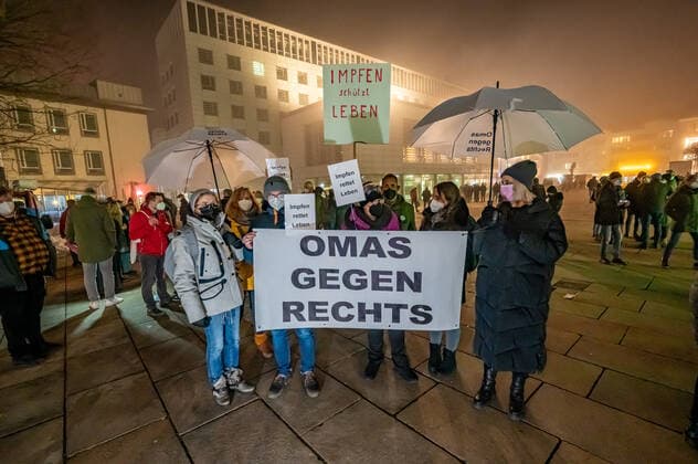 Coronavirus in NRW, Gemeinsam für Lüdenscheid Demo gegen Montagsspaziergänge