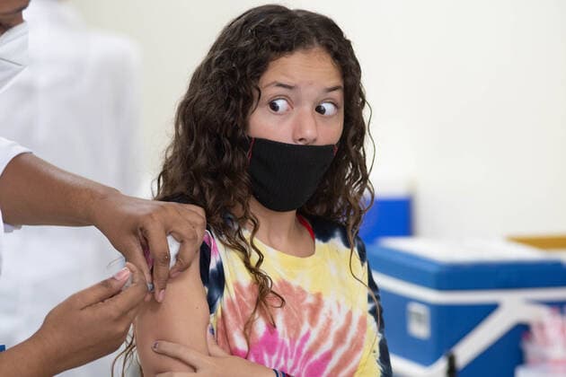 Coronavirus in Brasilien, Beginn der Impfkampagne für Kinder von 5 bis 11 in Rio de Janeiro