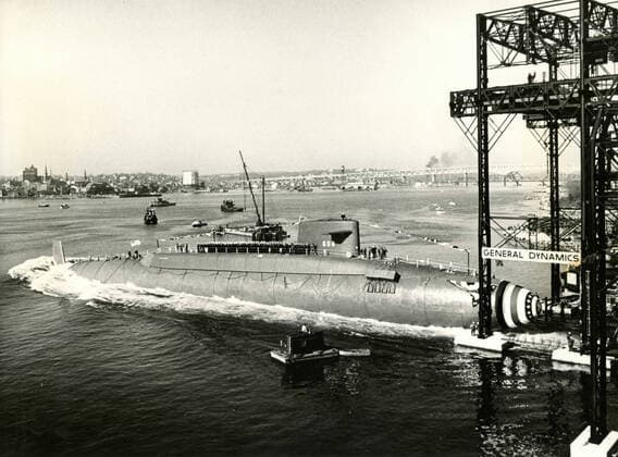 IMAGO History, Archiv, Kalter Krieg, USA, US-U-Boote mit Polaris-Atomraketen