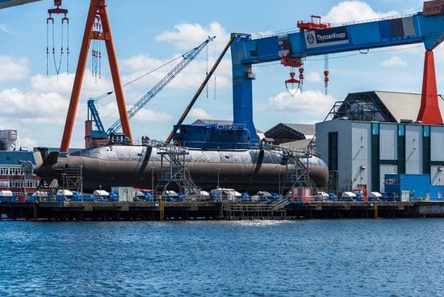 Milliardenauftrag aus Kanada geht an den Kieler Marineschiffbauer TKMS, Archivbilder