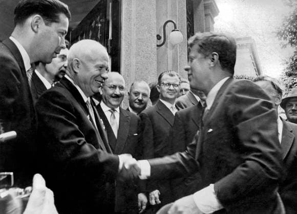 IMAGO History, Bedeutende Gipfeltreffen, Wien 1961, Nikita Chruschtschow und John F. Kennedy
