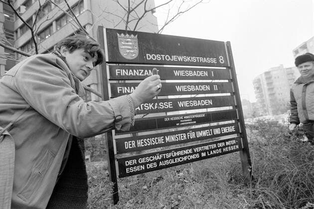 IMAGO History, Deutsche Parteien, Die Grünen, Erste Regierungsbeteiligung Rot-Grün in Hessen 1985