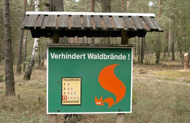 Waldbrandgefahr in Deutschland, Hohe Warnstufen in mehreren Bundesländern, Archivbilder